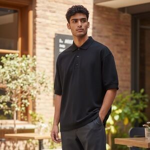 #289 Axis Black Polo Shirt for Men